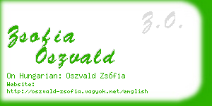 zsofia oszvald business card